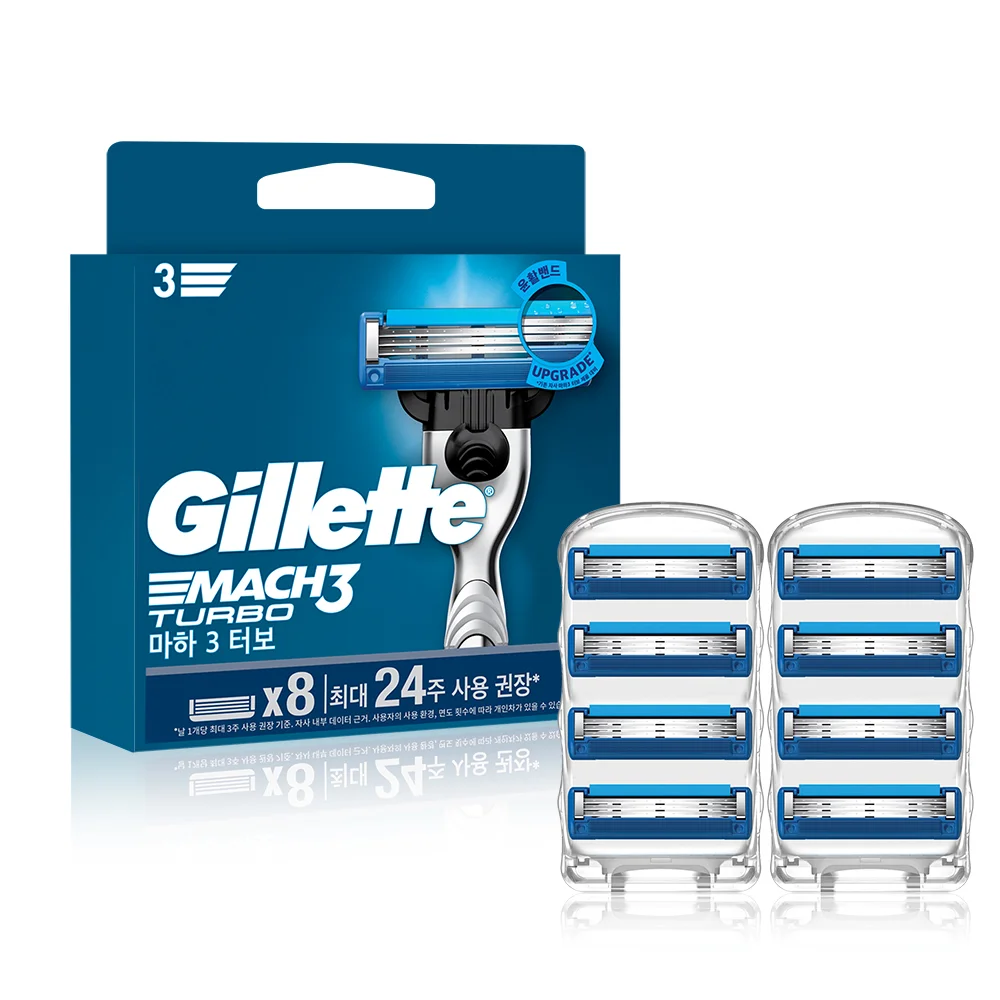 Gillette Maha3 Turbo 剃鬚刀片 8入