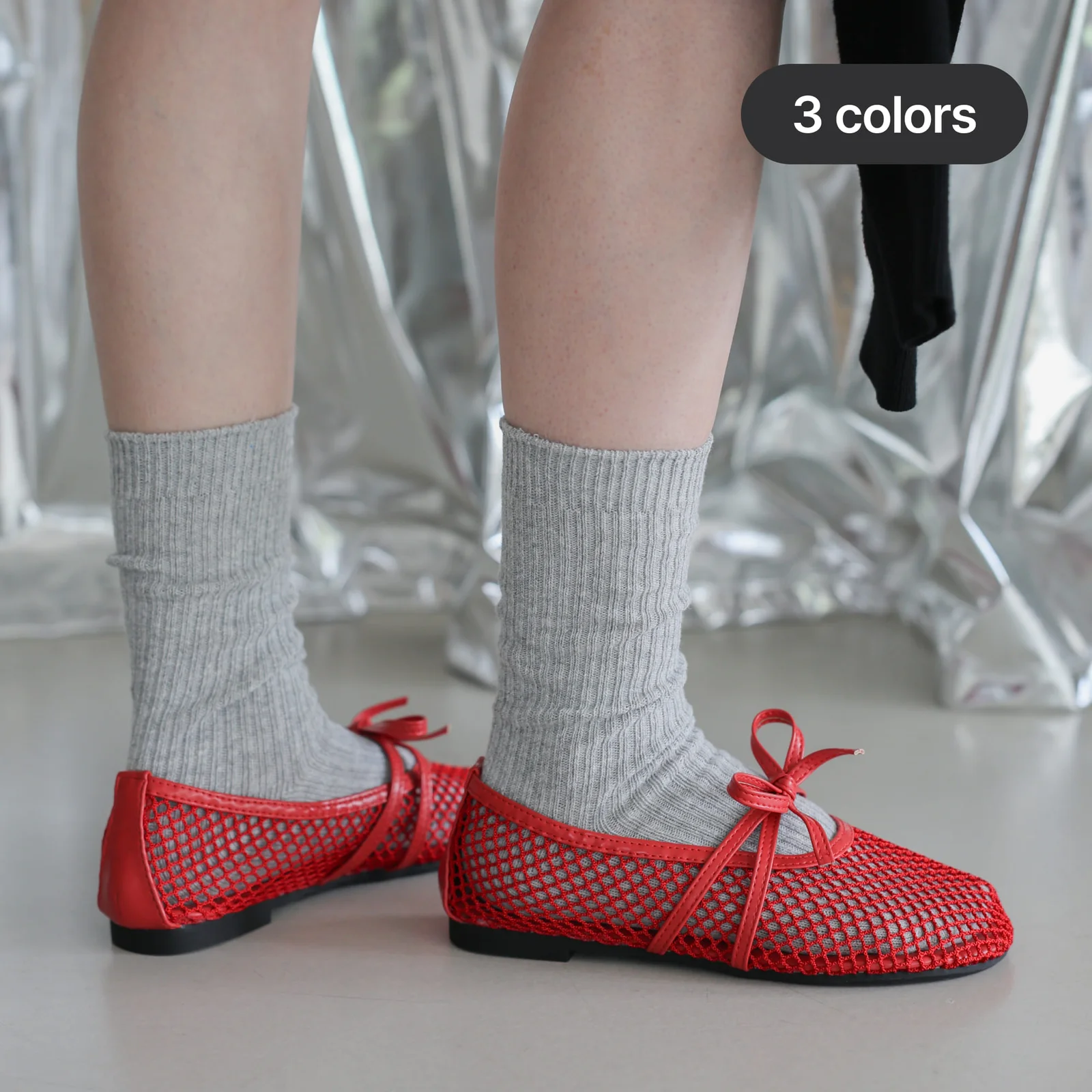 wool rib socks (3colors)