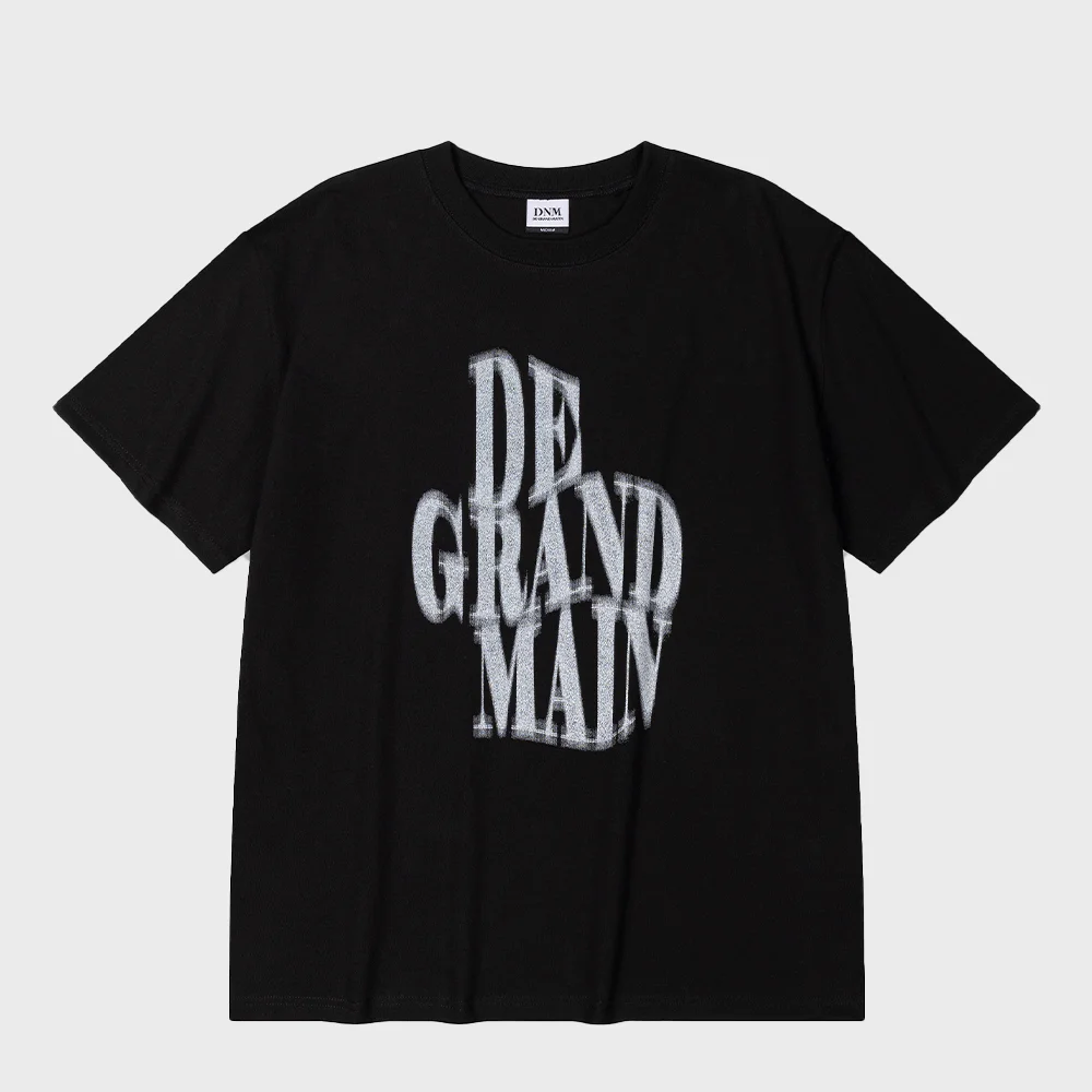BLURRY LOGO TEE_BLACK