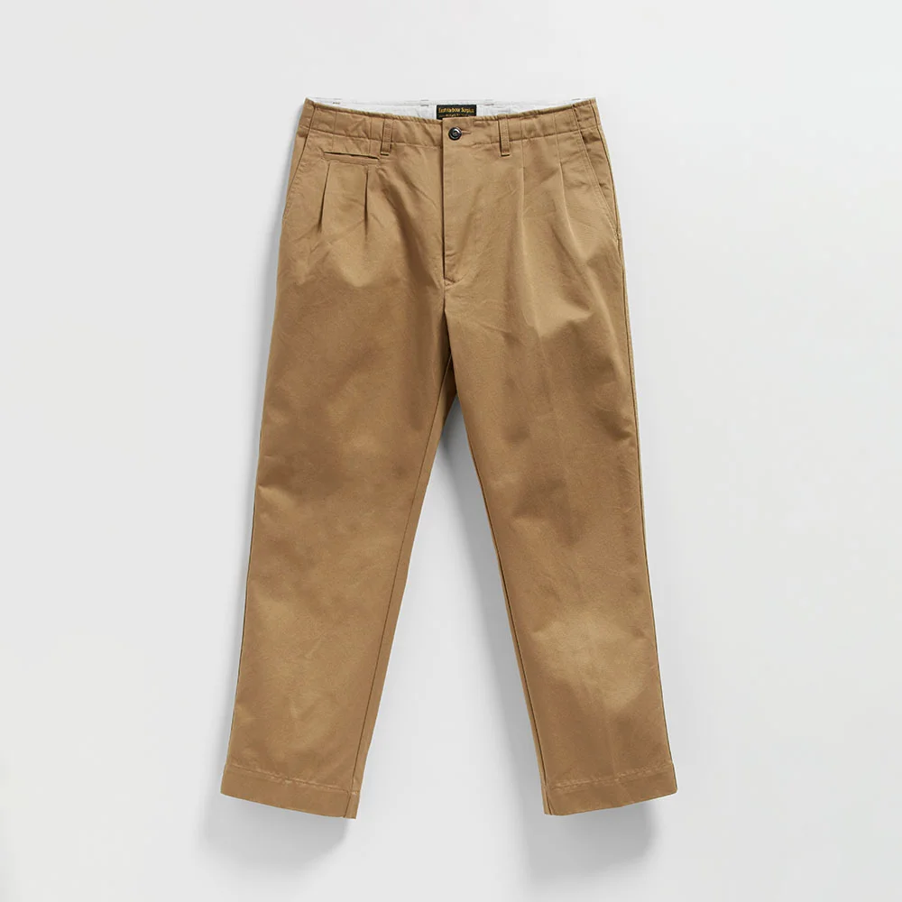 (M) HAMDEN 2 PLEATS CHINO PANT (DOVE)