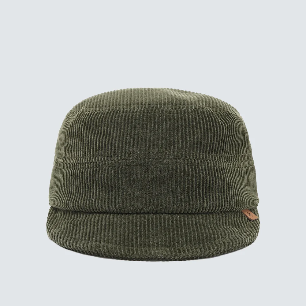 燈芯絨 騎乘 短帽簷帽 Khaki (S24FUFCC64)