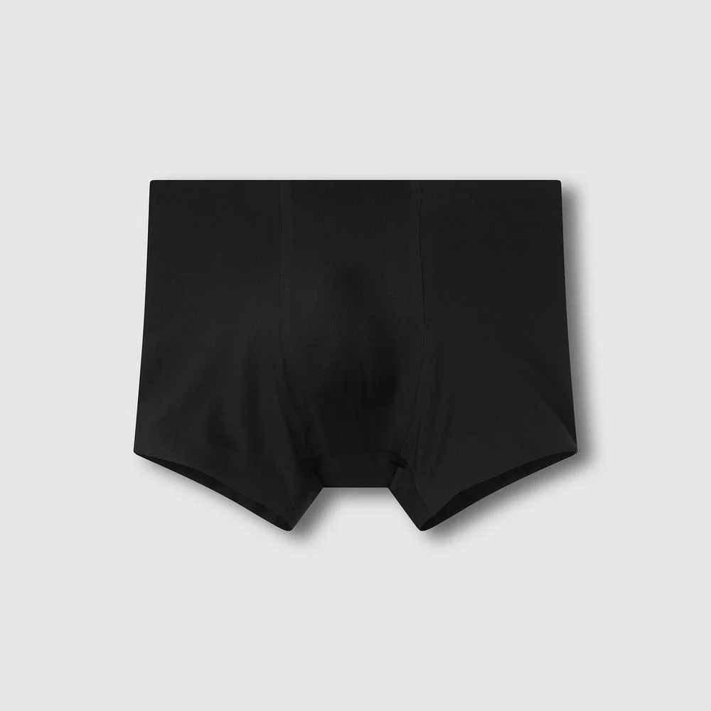 男裝 完美 無痕 四角內褲 內褲_黑色