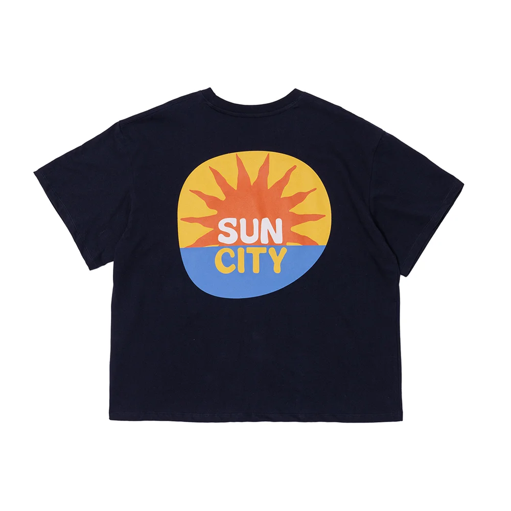 Sun City 笑臉 Boxer Fit T恤 (海軍藍)