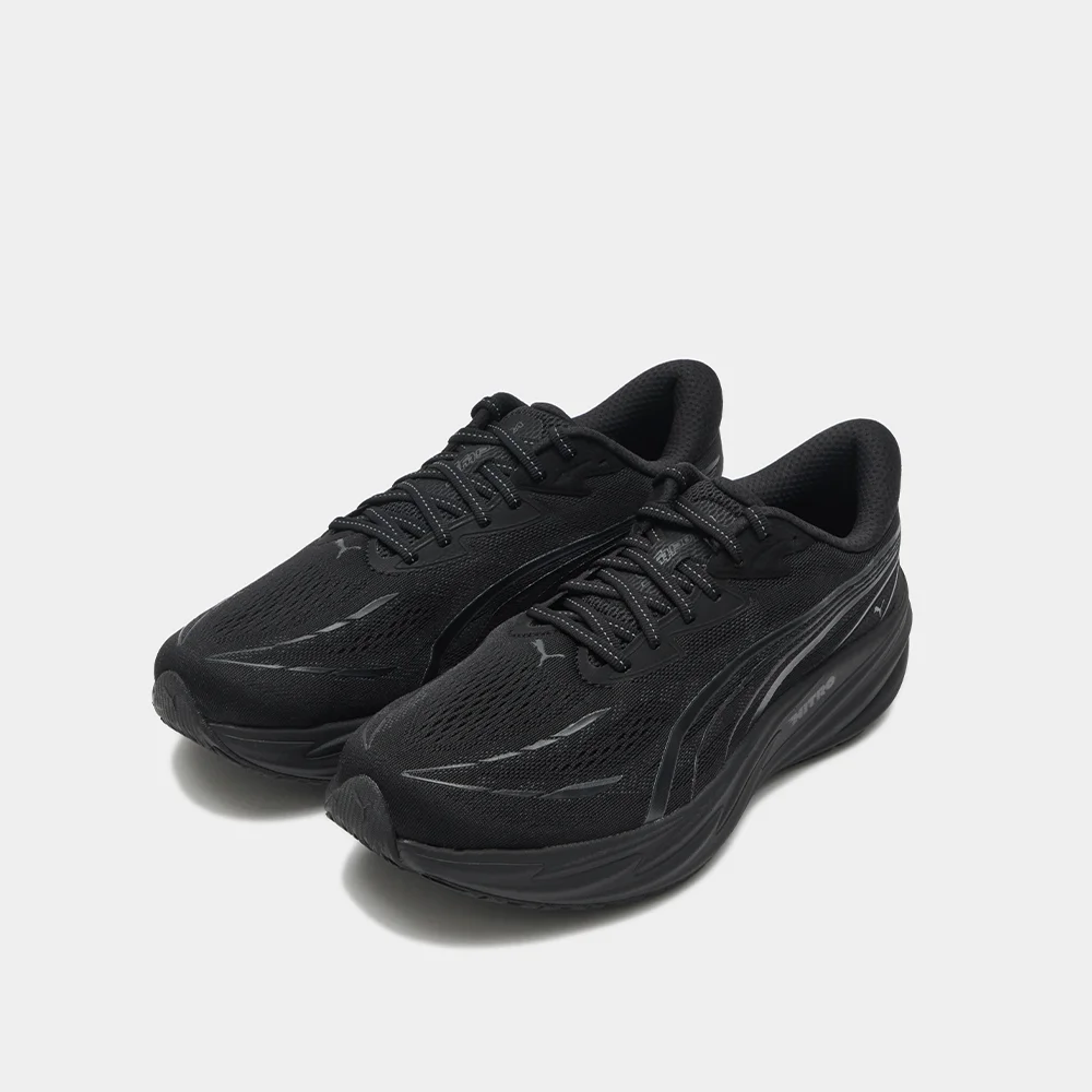 Velocity Nitro 5 寬版 - PUMA 黑色-平底鞋 深 灰色 / 313690-01