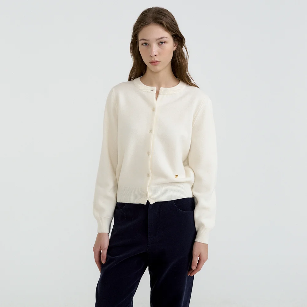 Soft Wool Cardigan (Ivory)