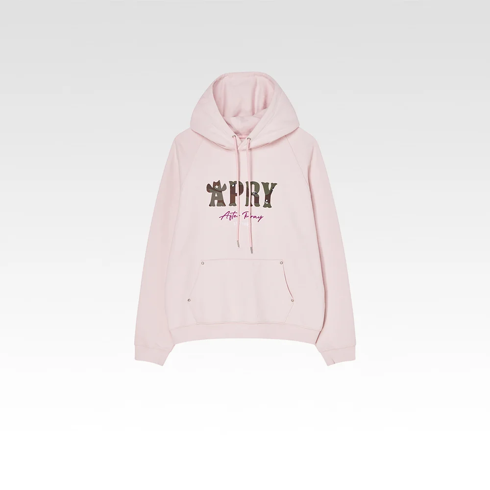 APRY 套頭 衛衣 連帽衫 淺 粉色