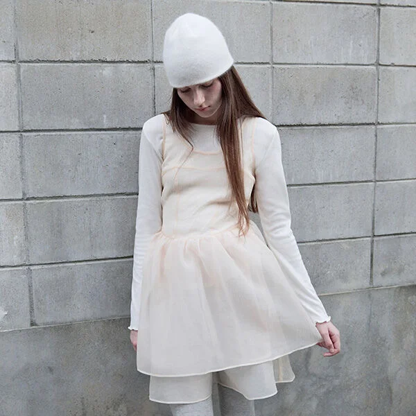 ORGANZA RIBBON MINI ONEPIECE SALMON