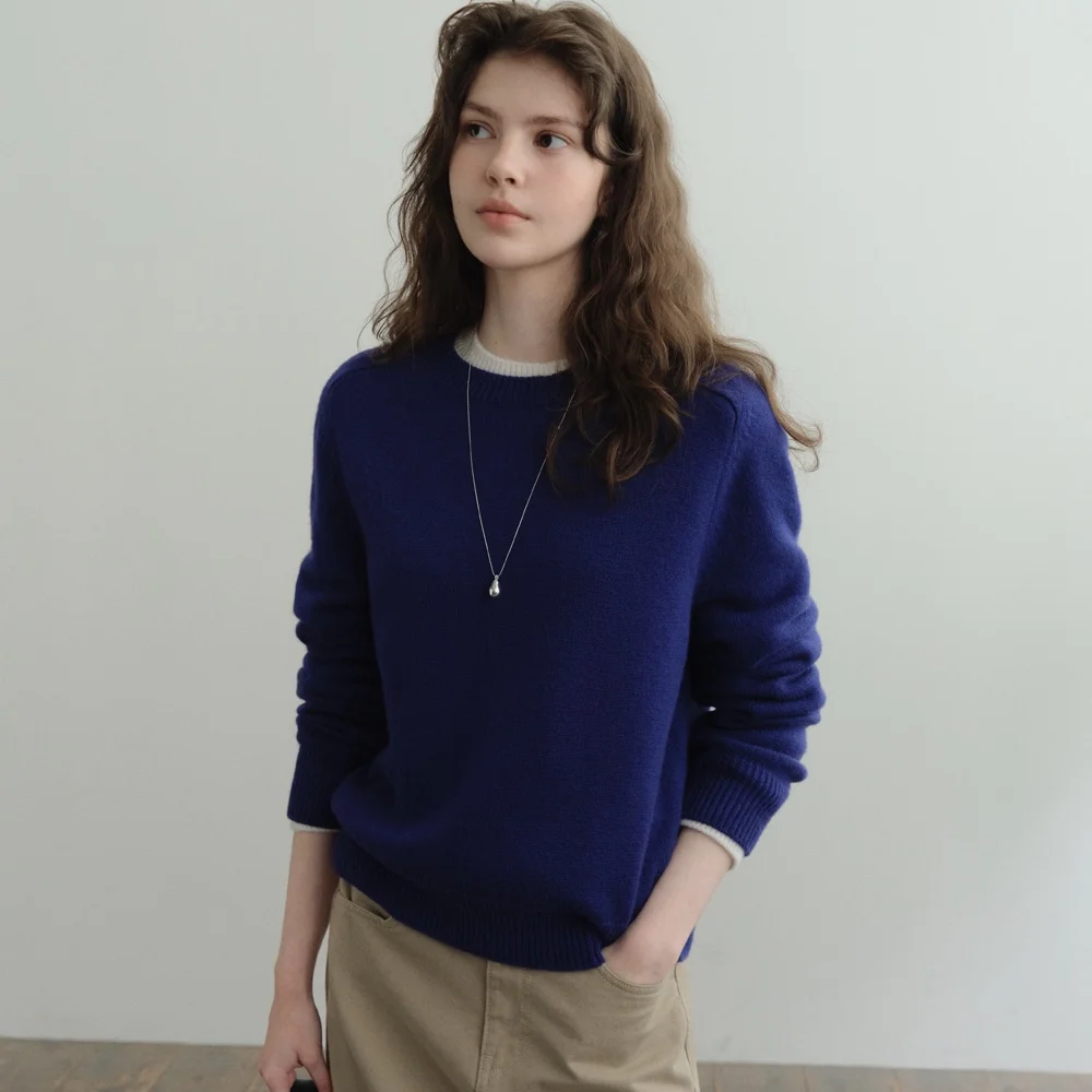 Caro Wool Raglan Knit (Cobalt Blue)