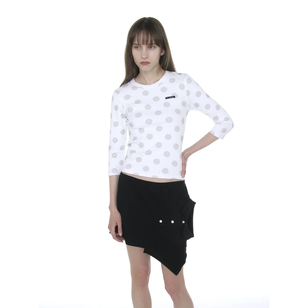 REWORKED POLO MINI SKIRT_BLACK