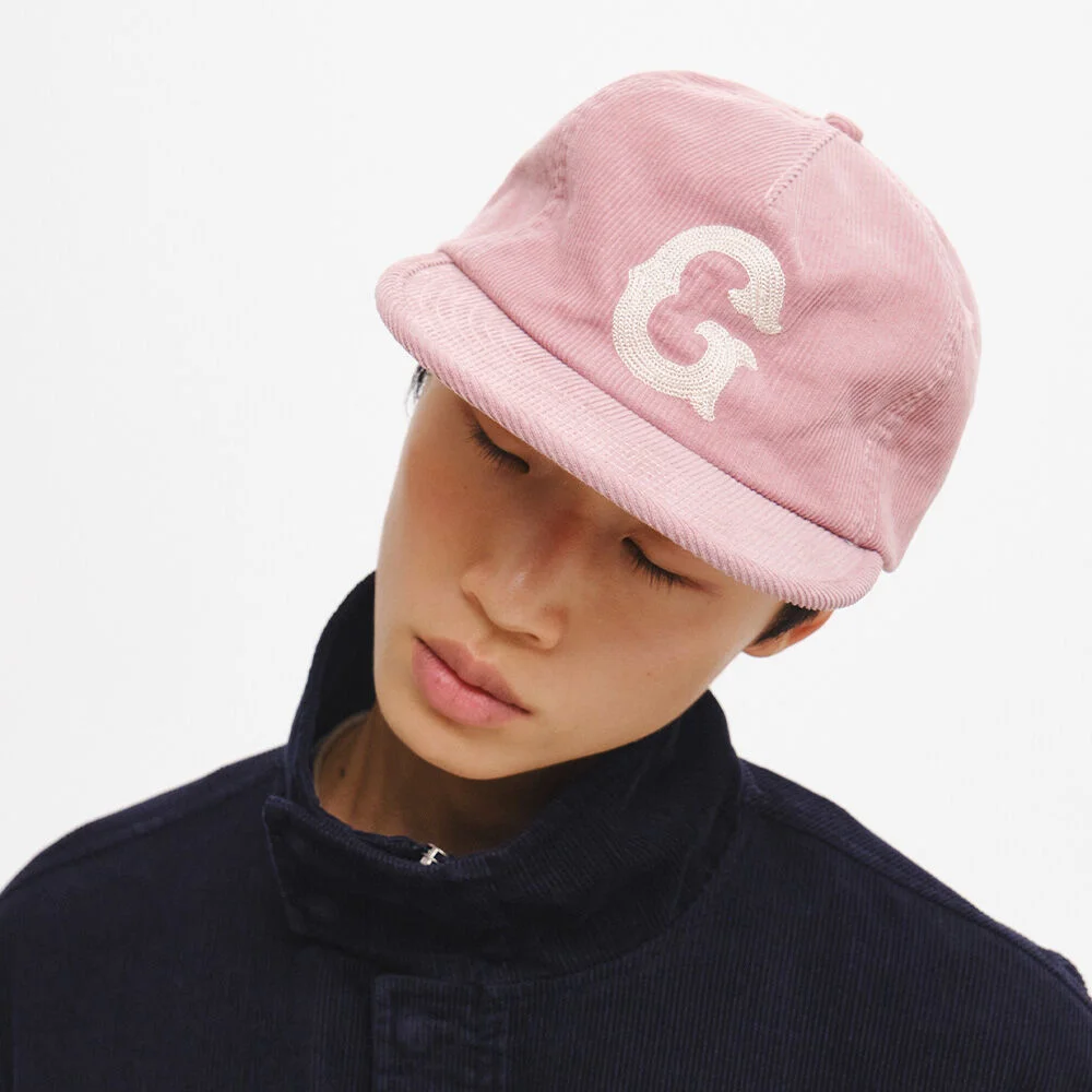 UNISEX GNRL 字母 標誌 燈芯絨帽 / GF3UCP002