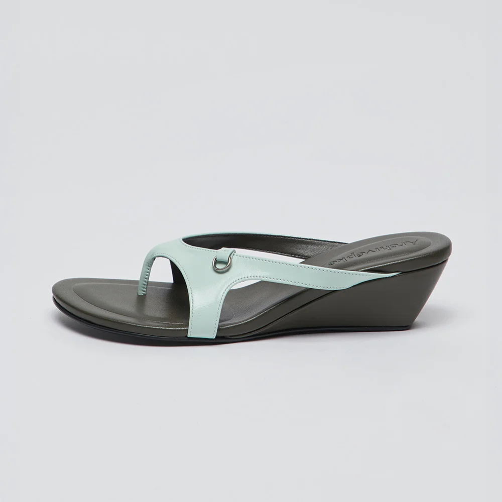O-ring wedge Sandals(Cool mint)