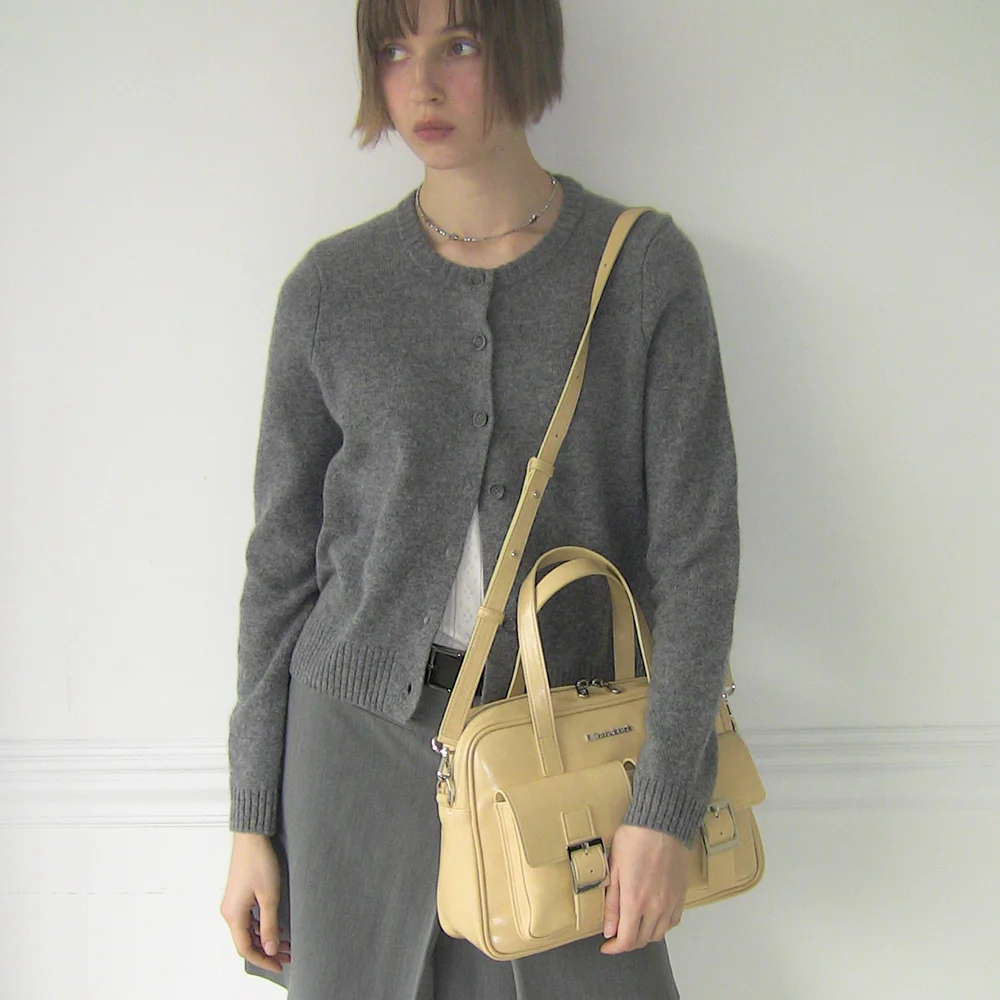 PK Middle Shoulder Bag (glossy)(butter)