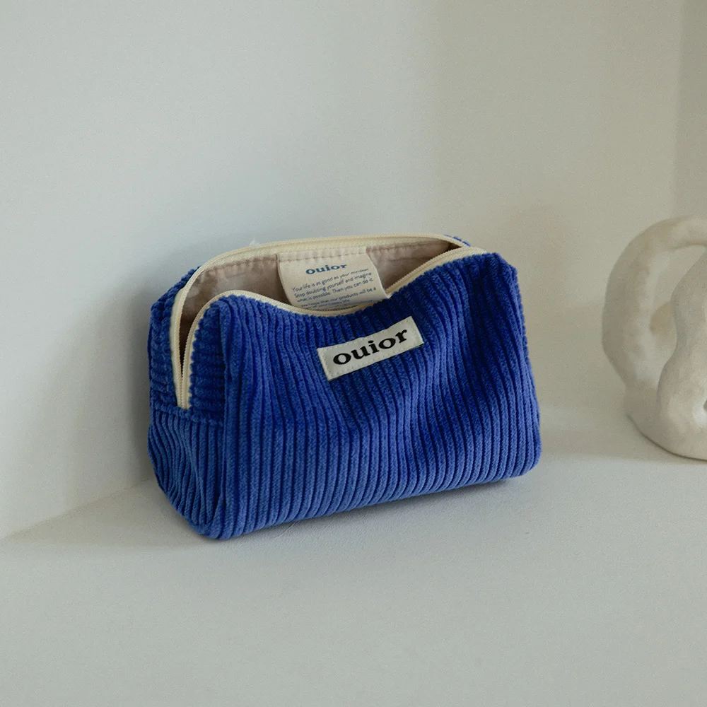 ouior everyday pouch - corduroy royal blue