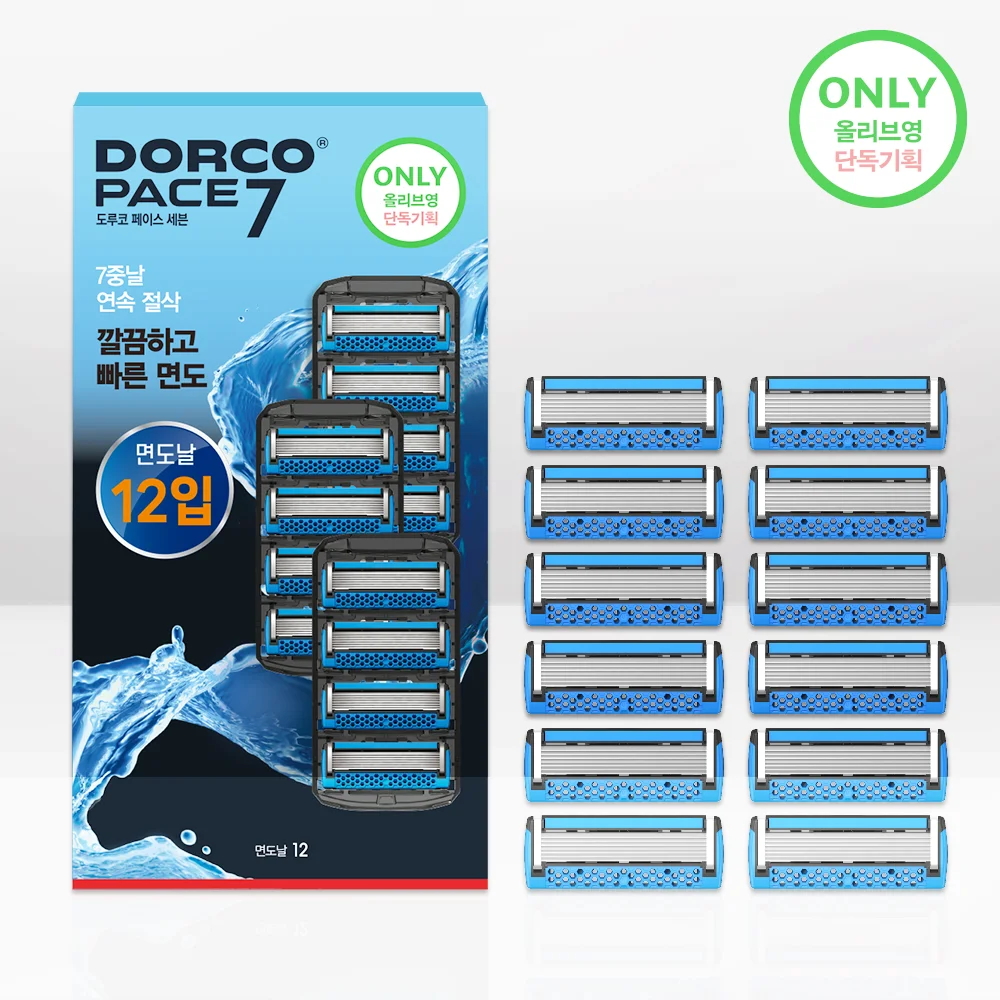DORCO PACE7 剃鬚刀片 12入