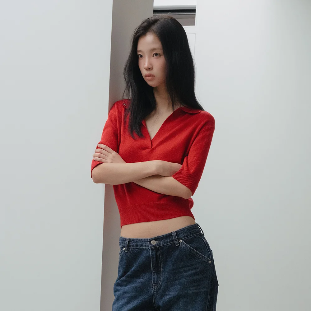Ron Open V-Knit (Red)