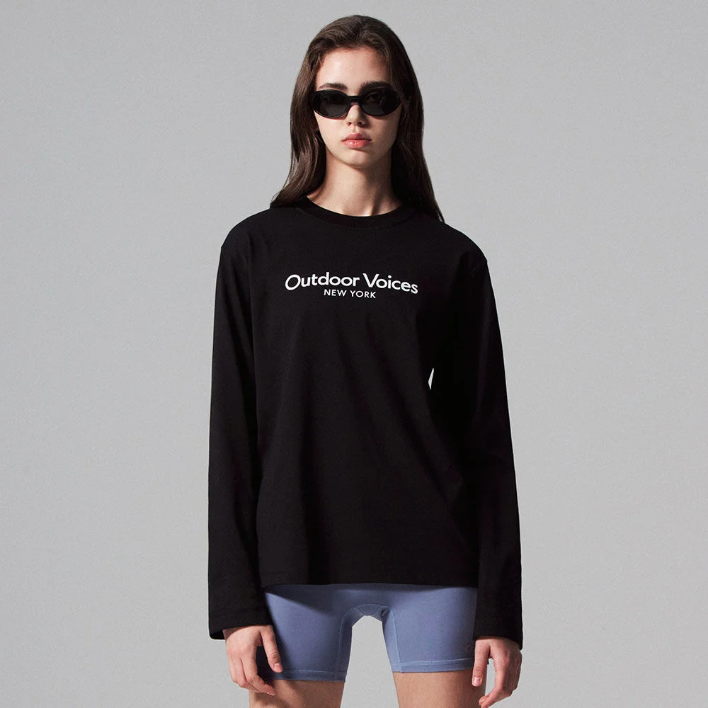 AirCorePro CLASSIC LOGO NY LONG SLEEVE TEE (BLACK)