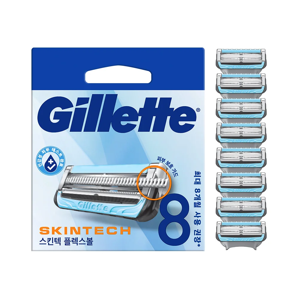 Gillette Skin Tech 手動 剃鬚刀片 8入
