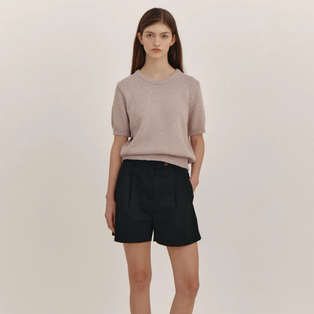 Basic Cotton Shorts(Black)