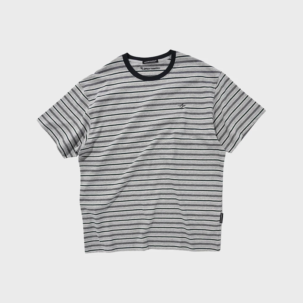 MULTI STRIPE TS (GREY)