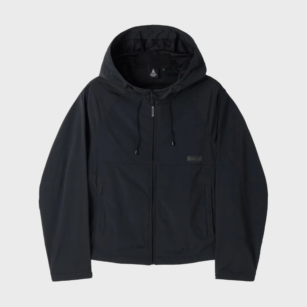 W PATTERN WINDBREAKER - BLACK (P263WJP105)