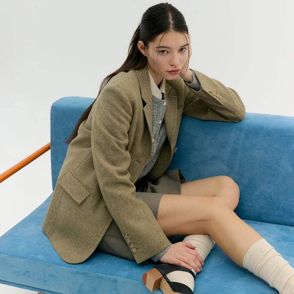 CLASSIC WOOL JACKET (ash forest)