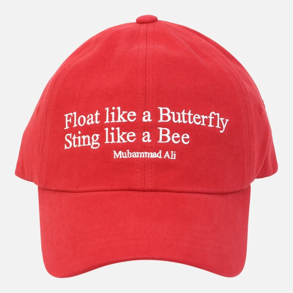 Ali Lettering Red Ballcap 水洗棒球帽