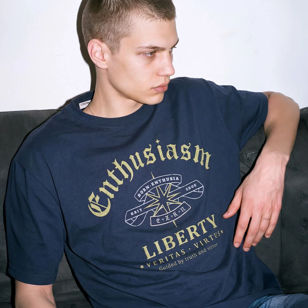 Liberty 短袖T恤 海軍藍 SJST6951