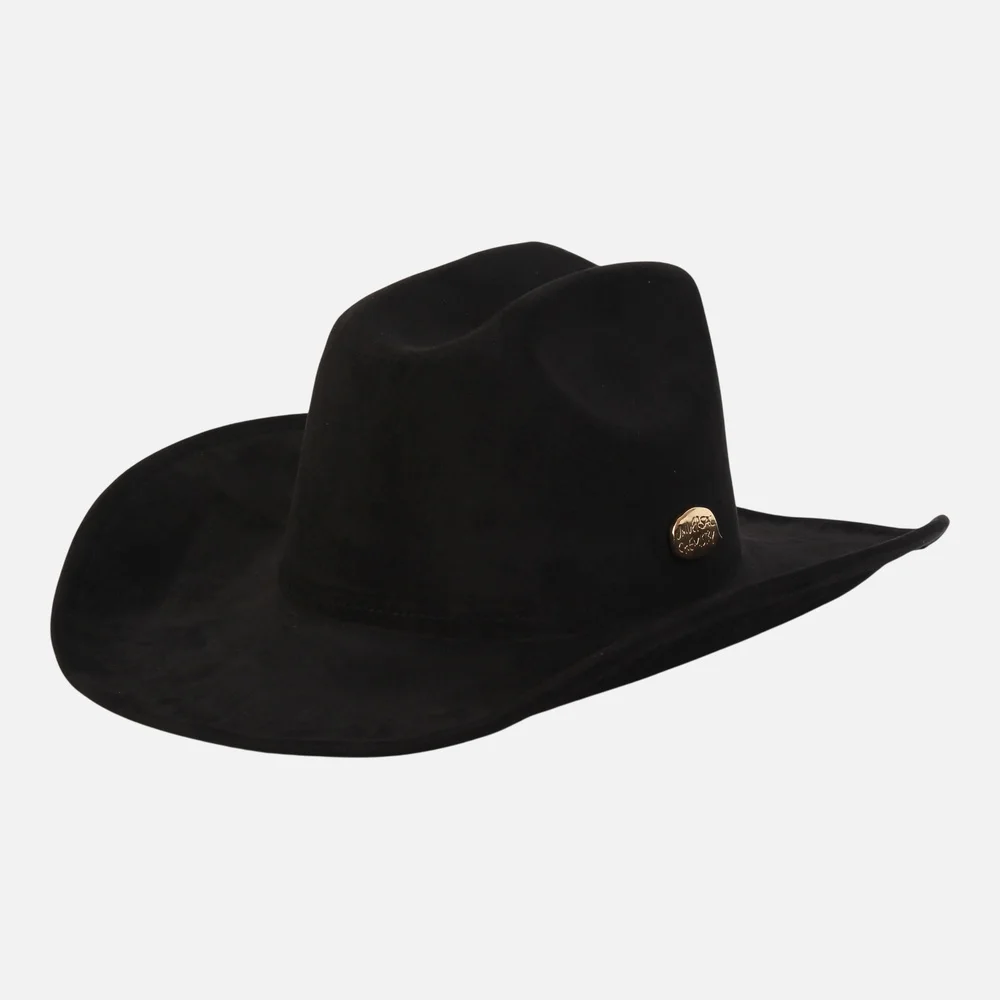 Wire Cowboy Suede Black Long Fedora 牛仔 軟呢帽