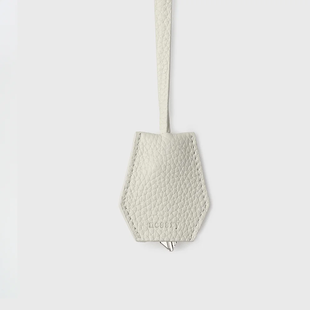 Leather Keyring (Ivory)