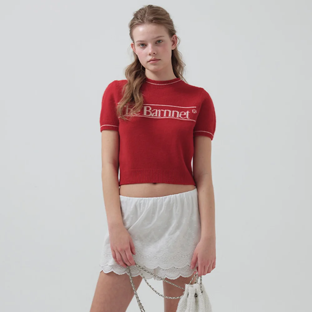 Bera Logo Knit Top_Red