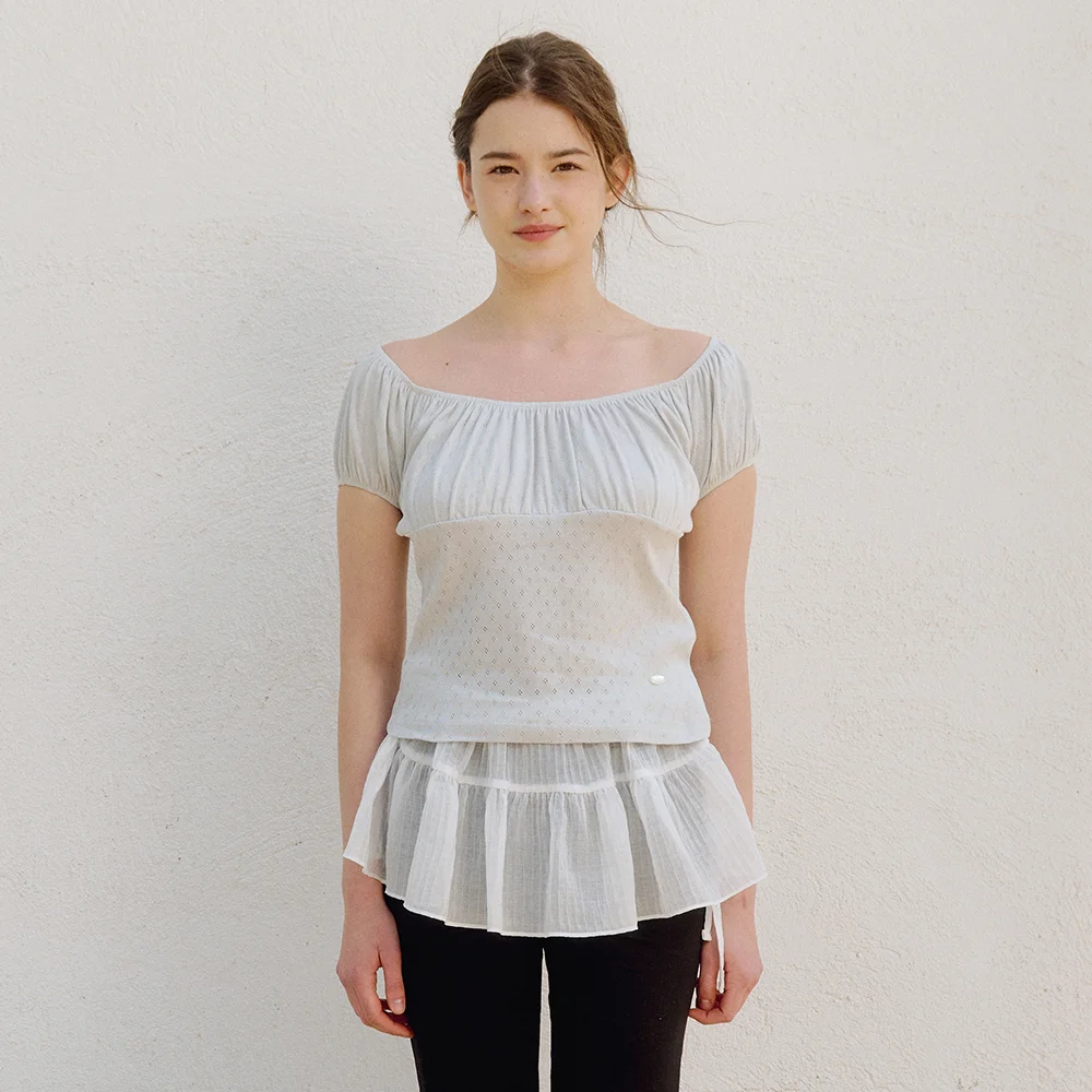 Berry T恤 Berry t-shirt_ Mint gray