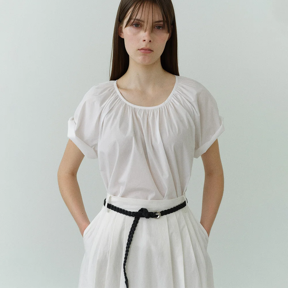 Marie Shirring Blouse_2color