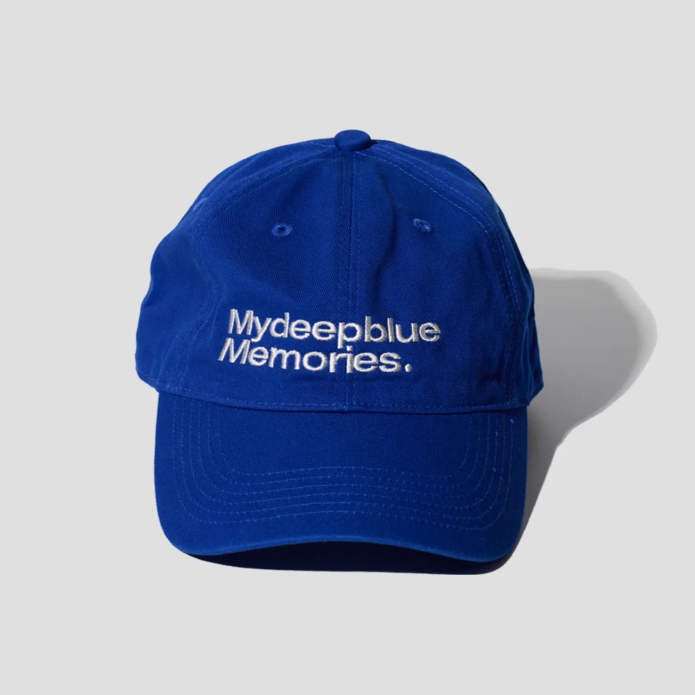 MM MY MEMORIES WASHED CAP (BLUE)