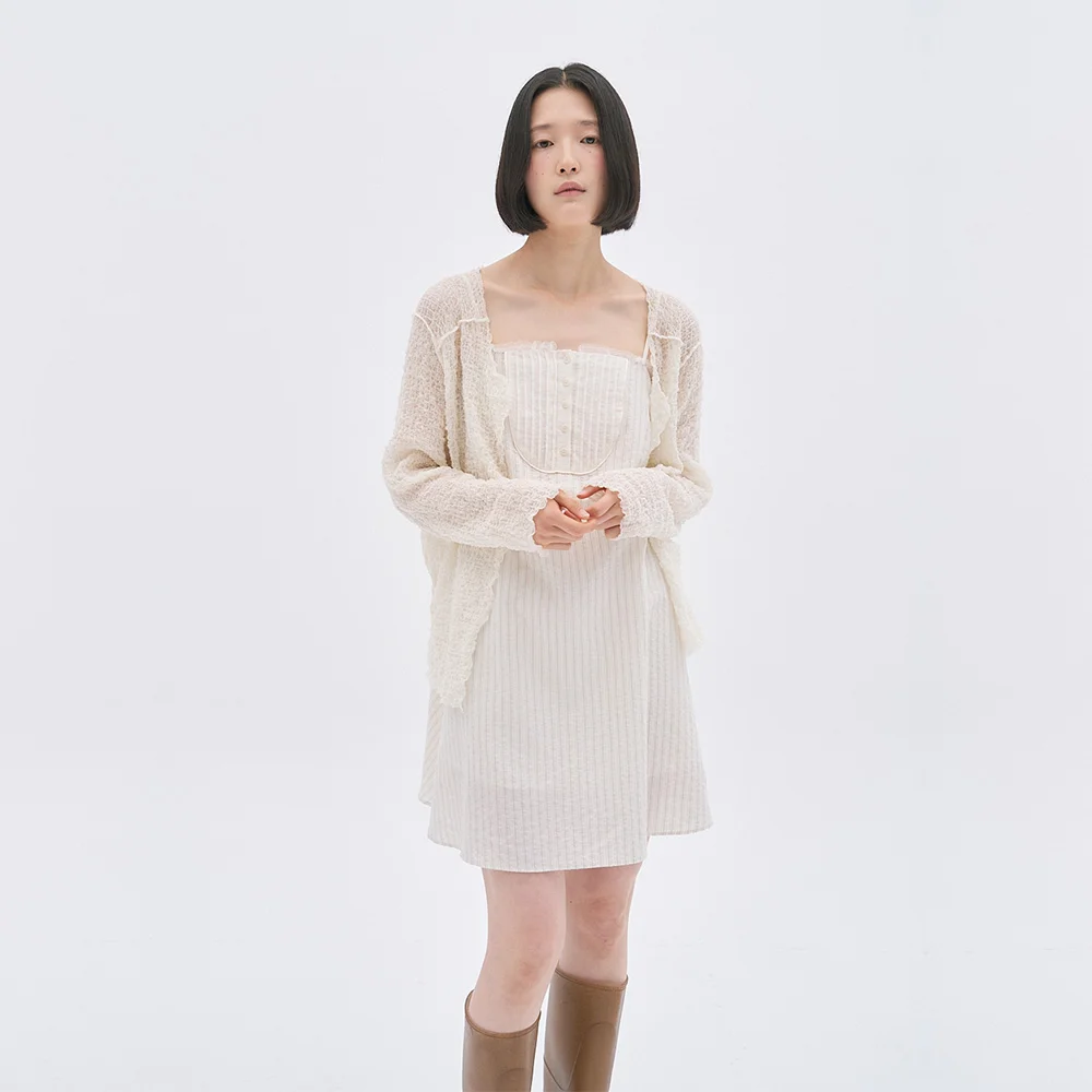 Nott Shawl Cardigan (White)