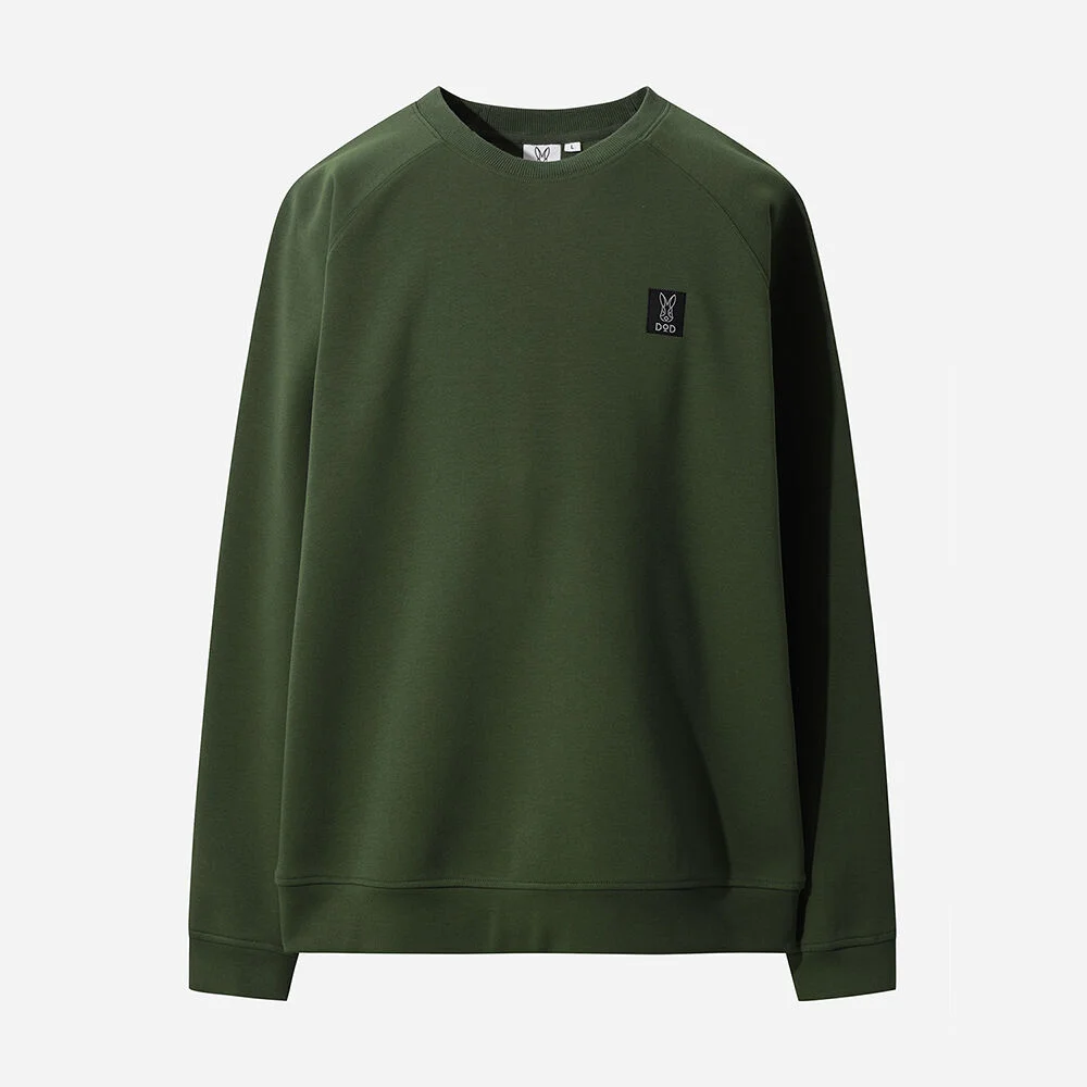 密度 基本款 標籤Logo 衛衣(KHAKI)