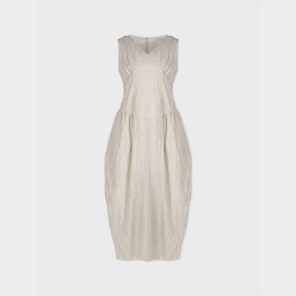 Hanna Stripe Dress (Ivory)