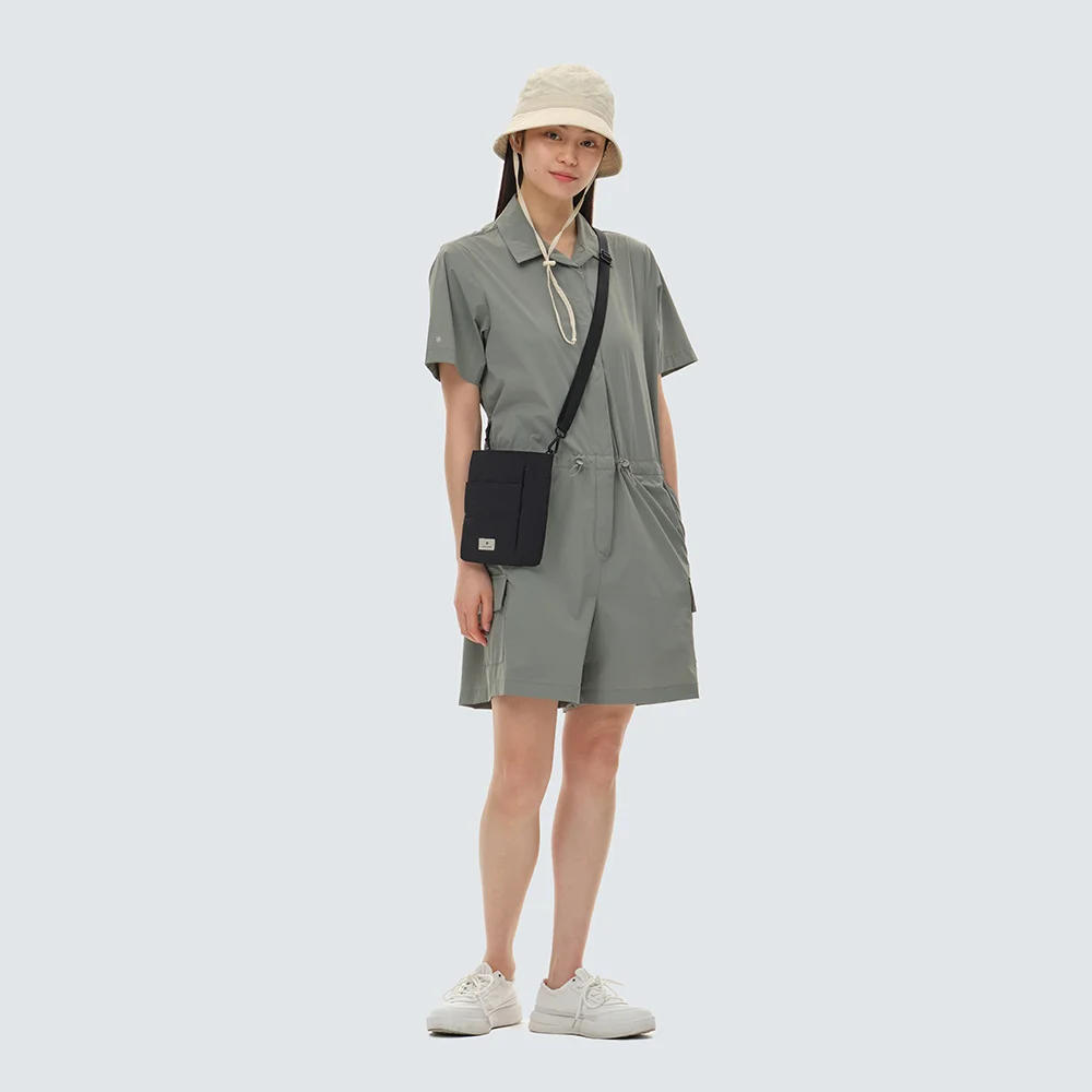 Thintech 女裝 梭織 短褲 連身褲 Light Khaki (S24MWSOP33)