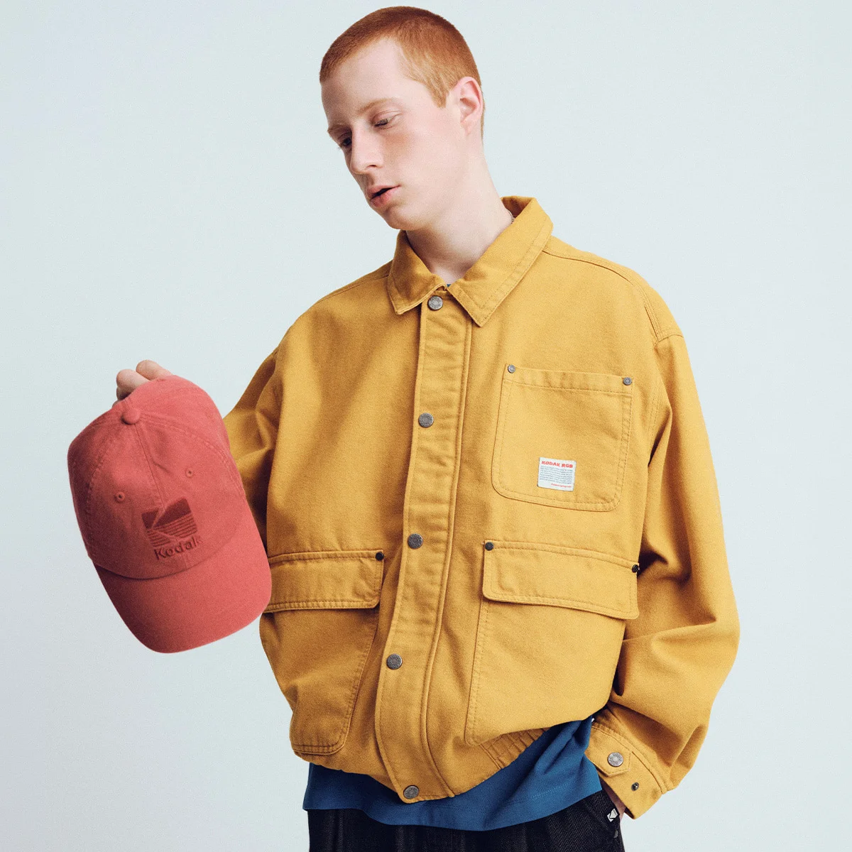 RGB 牛仔 衣領 外套 YELLOW