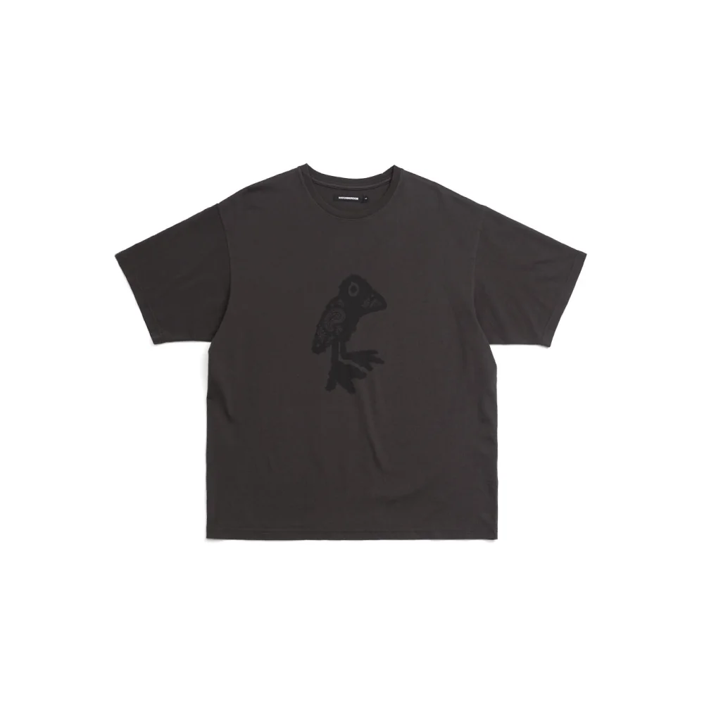 VTG Paisley Bird Tee Washed Charcoal