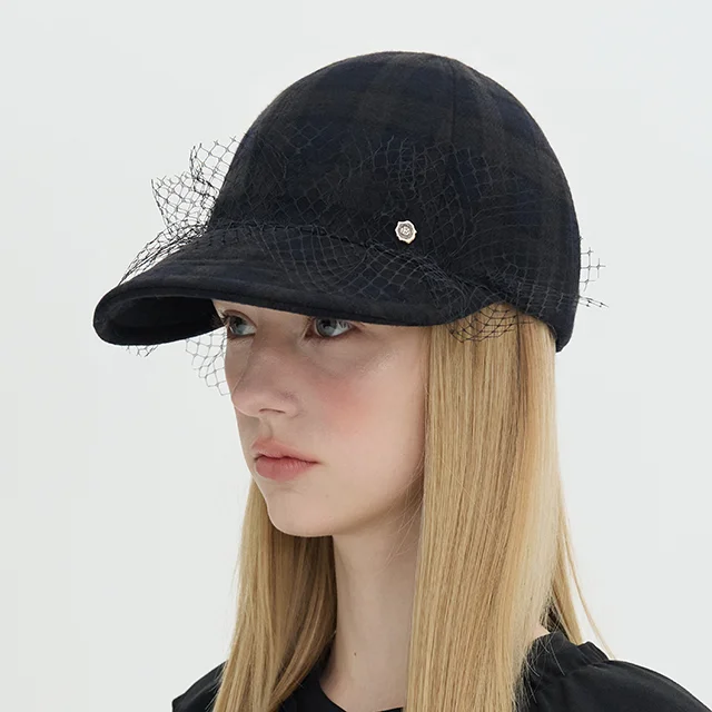 Lace Wire Cap - Tartan Check