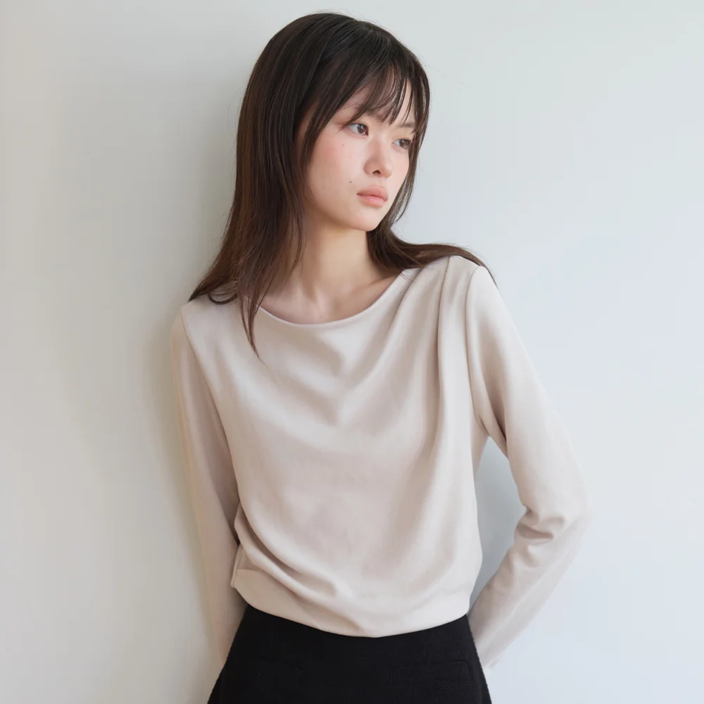 SLIM BOAT T-SHIRT_BEIGE
