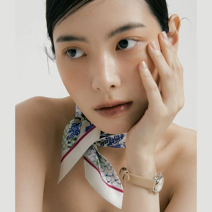 D_Flower-Day Long Twilly Silk Scarf
