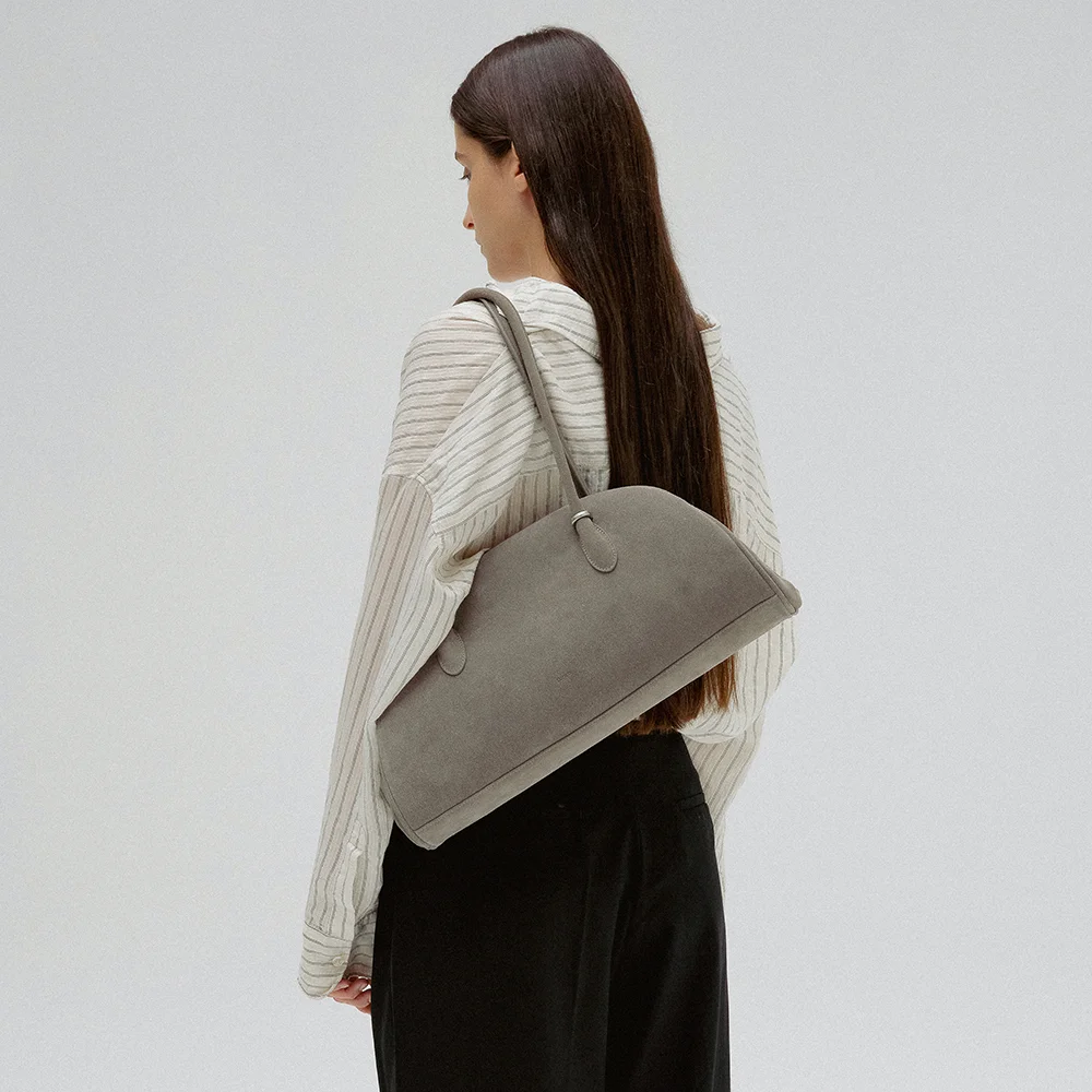 ANNEAU FRAME BAG (SUEDE GREY)