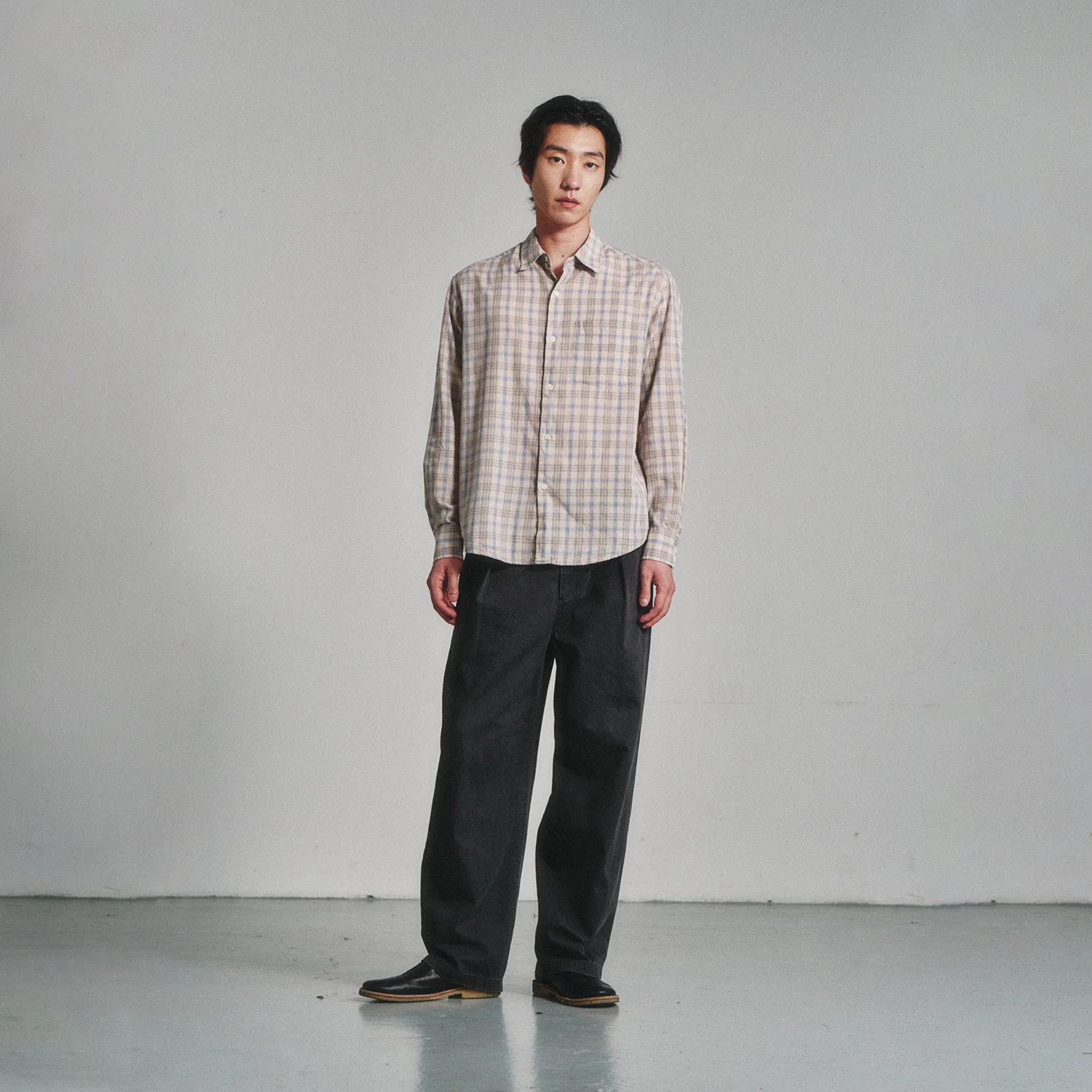 French Check Shirt_Cliff/Blue