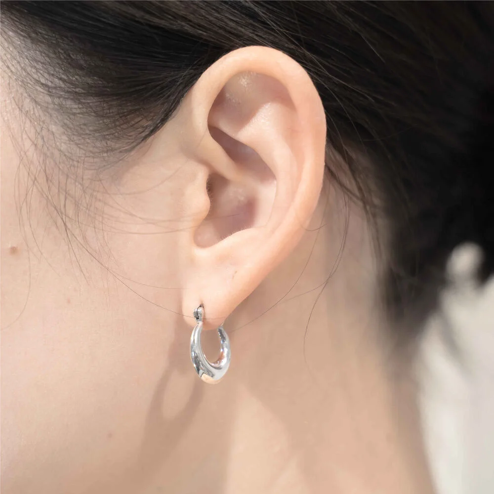 HR 21E_Bold Ring Earring (Silver 925)