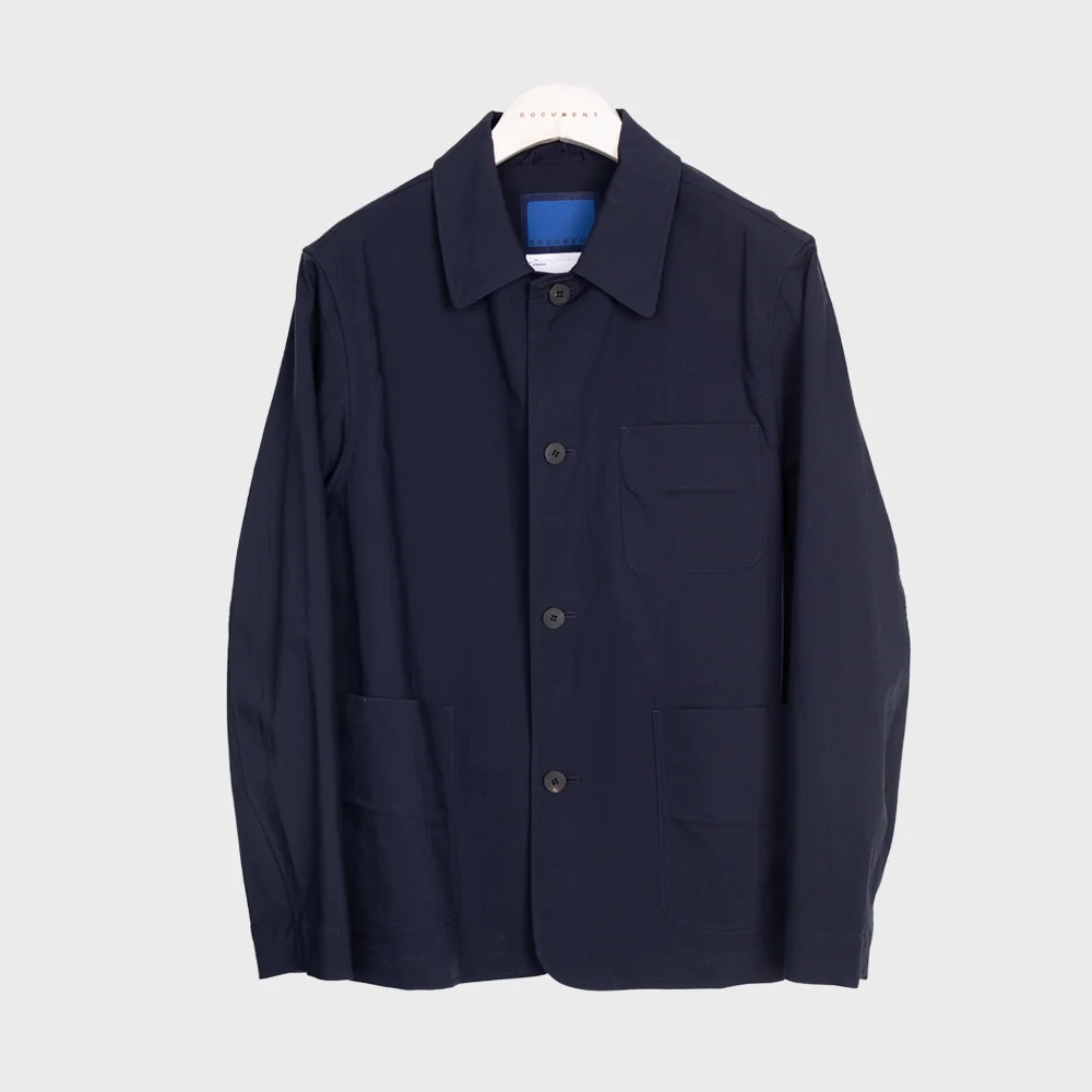 THE DOCUMENT PAJAMA JACKET_NAVY