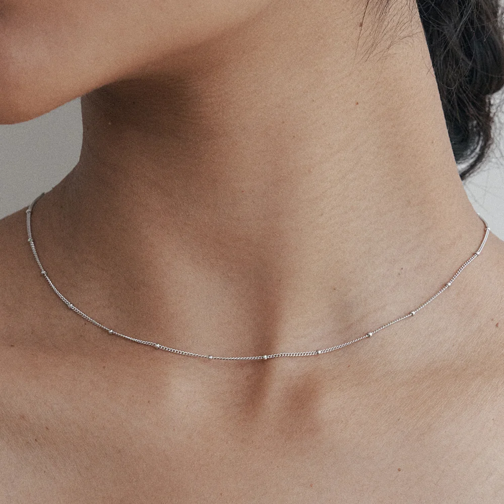 Silky Bling Silver Necklace