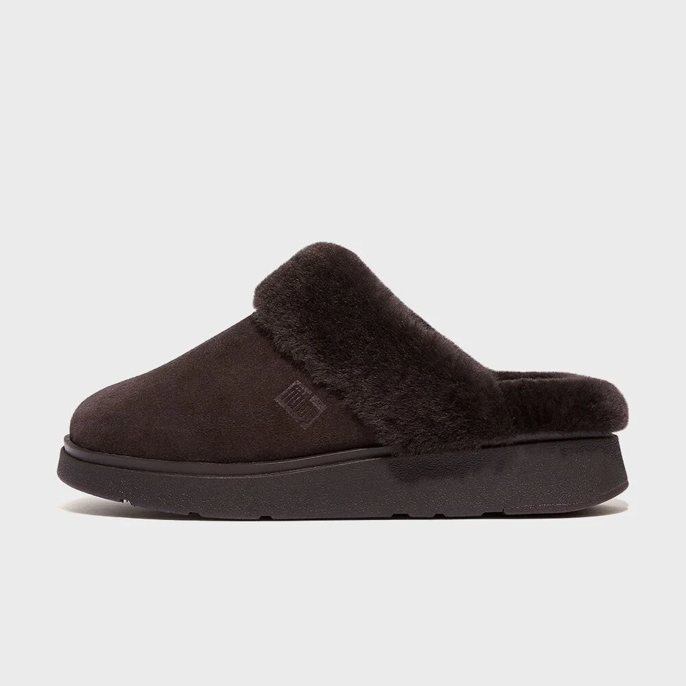 Zen-FF 羊羔絨 麂皮 UGG 拖鞋 Chocolate Brown