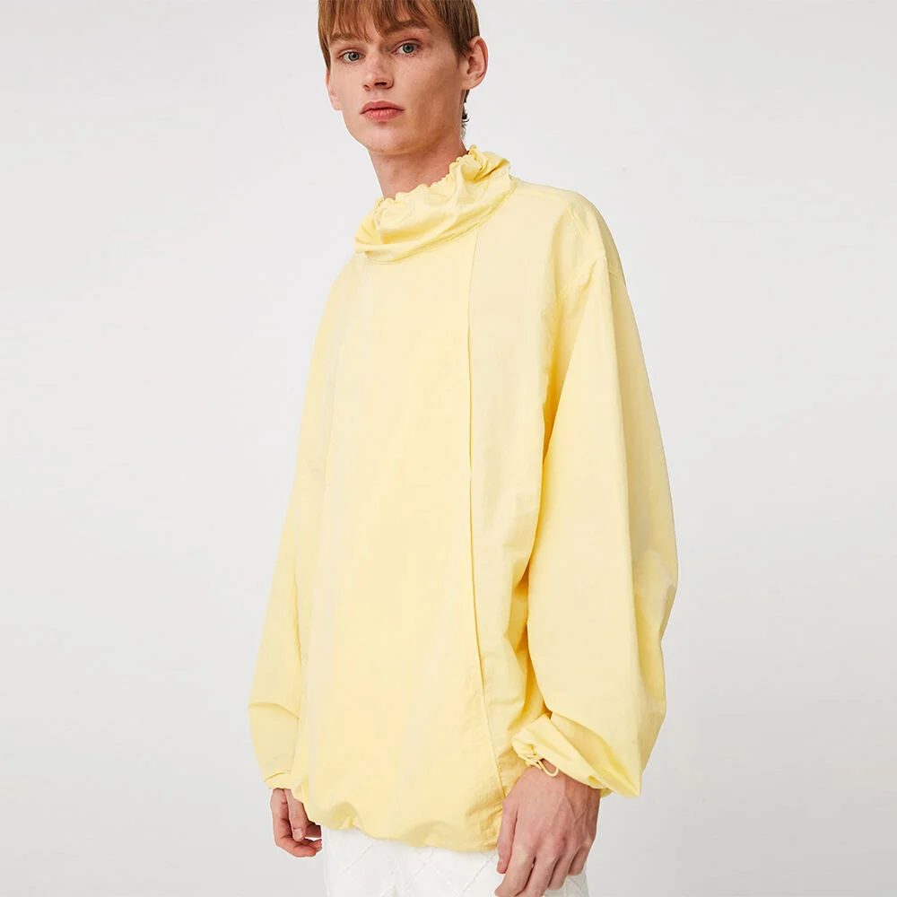 UNISEX, Double Pocket Wind Breaker Top / Vanilla
