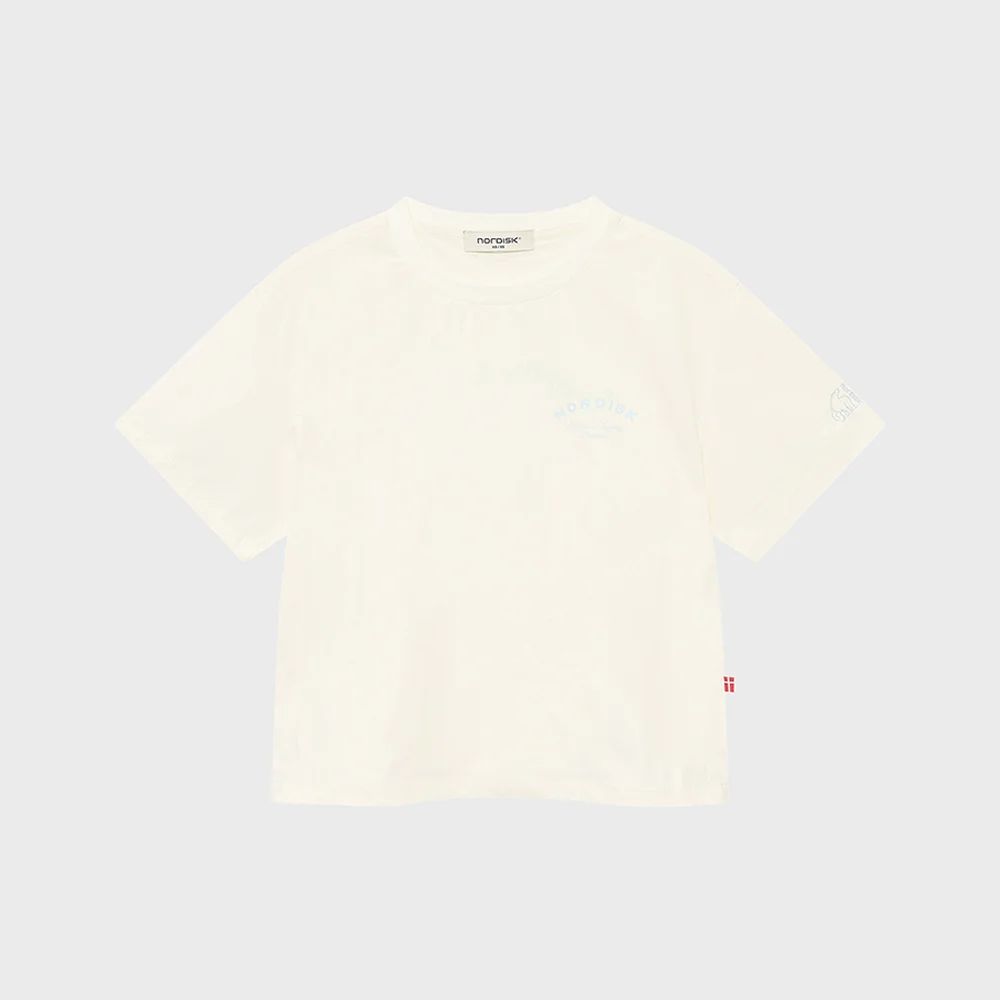 Hygge Cool light 圖案 圓領 短袖 T恤 - W_Off White_OWM26205W3